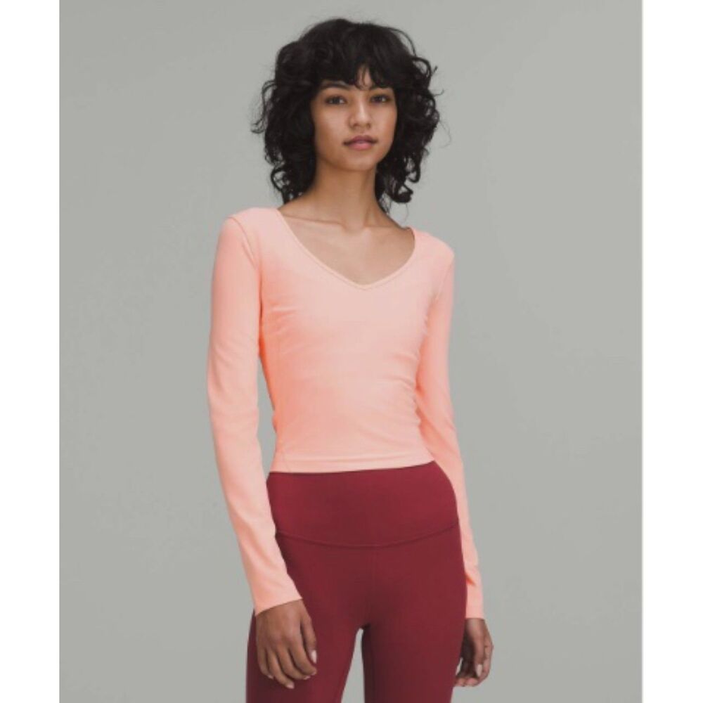 NWT Lululemon Align Long Sleeve Shirt Top Dew Pink 10